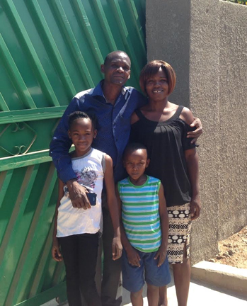 Bishop George Musandile with his family